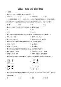 2025年中考化学真题分项汇编专题10 物质的分类 微粒构成物质（2份，原卷版+解析版）