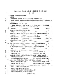 河南省信阳市淮滨县2024-2025学年九年级上学期11月期中考试化学试题