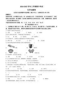 云南省文山壮族苗族自治州文山市第一中学2024～2025学年九年级(上)期中化学试题(含答案)