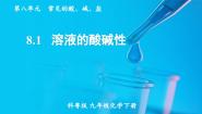 初中化学科粤版（2024）九年级下册8.1 溶液的酸碱性说课ppt课件
