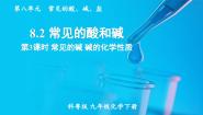 科粤版（2024）九年级下册8.2 常见的酸和碱背景图课件ppt