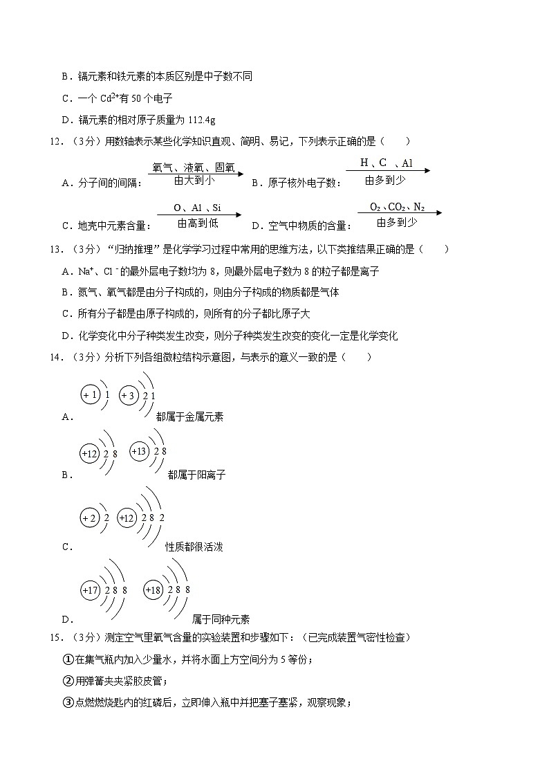 第二单元 空气、物质的构成与组成(单元测试)第3页
