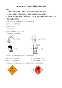 广东省中山市部分学校2024～2025学年九年级(上)期中化学试卷(含答案)