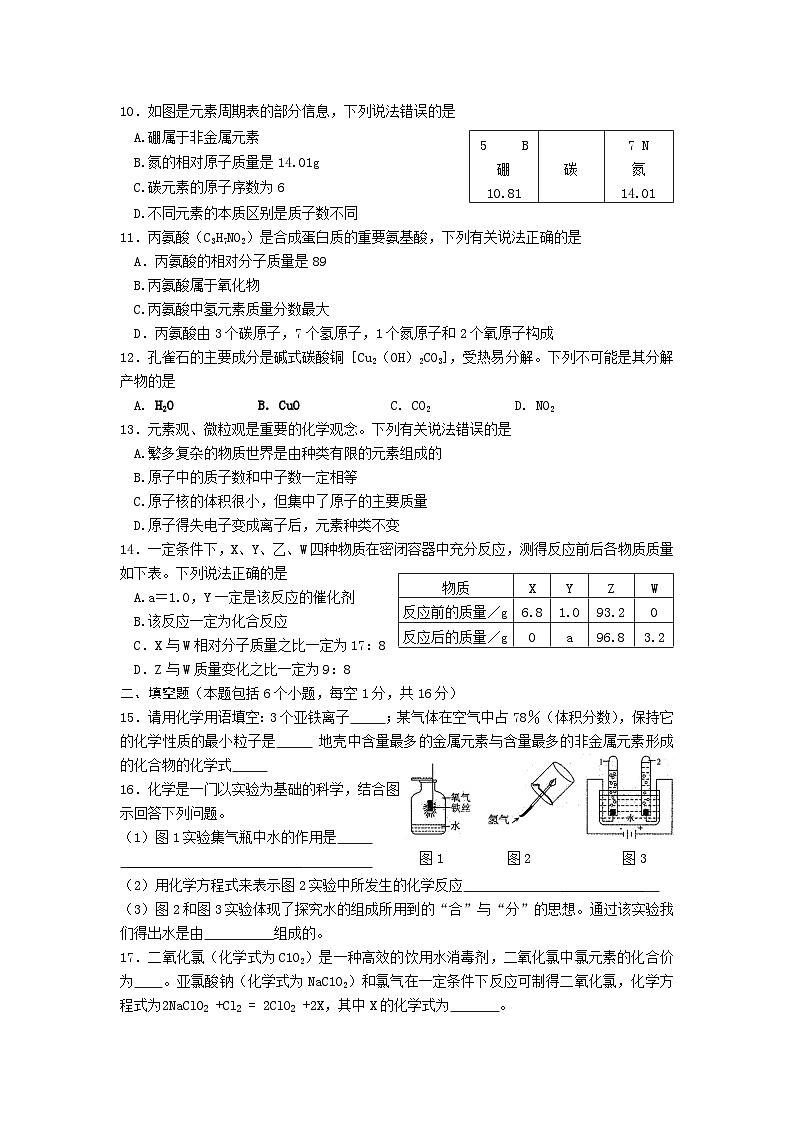 河南省南阳市内乡县2024学年九年级上学期期中化学试题第2页