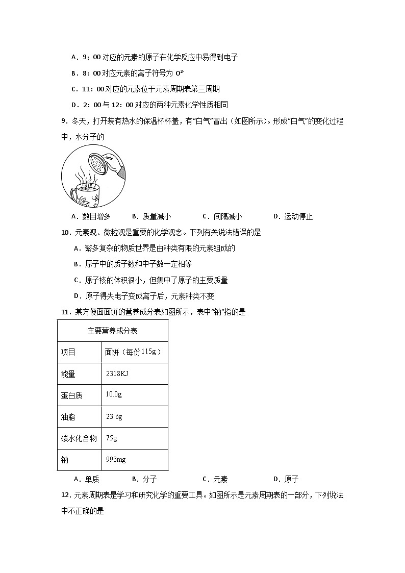 第3单元 物质构成的奥秘-初中化学九年级上册 考点梳理+单元测试卷(人教版2024)03