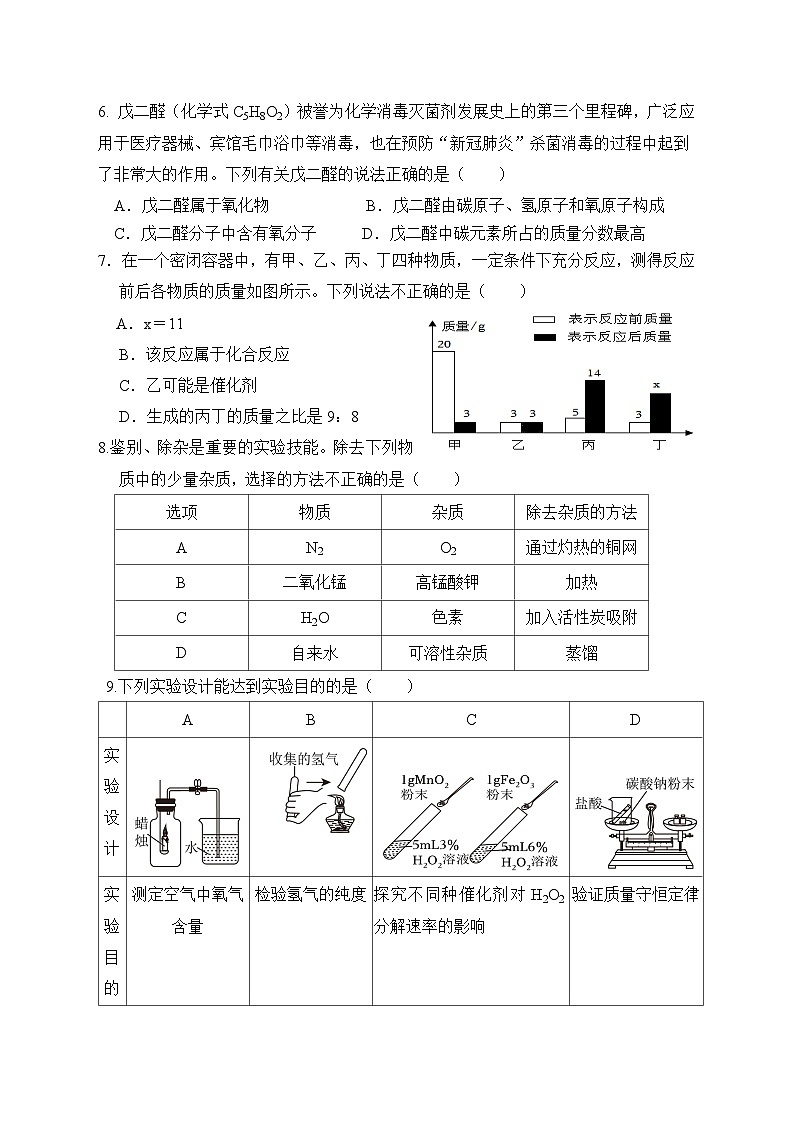 福建省厦门市湖滨中学2024-2025学年九年级上学期期中考试化学试题第2页