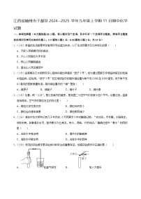 江西省赣州市于都县2024--2025学年九年级上学期11月期中考试化学试题