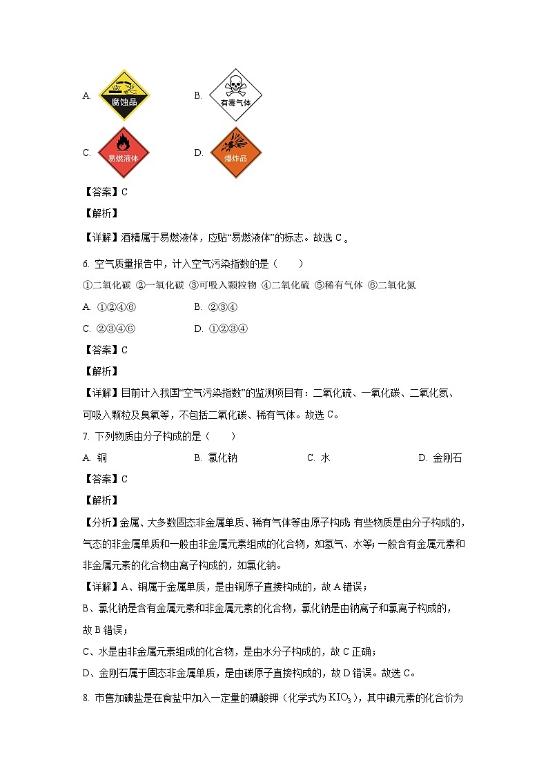 2024-2025学年山东省青岛市胶州市九年级(上)11月期中考试化学试卷(解析版)第3页