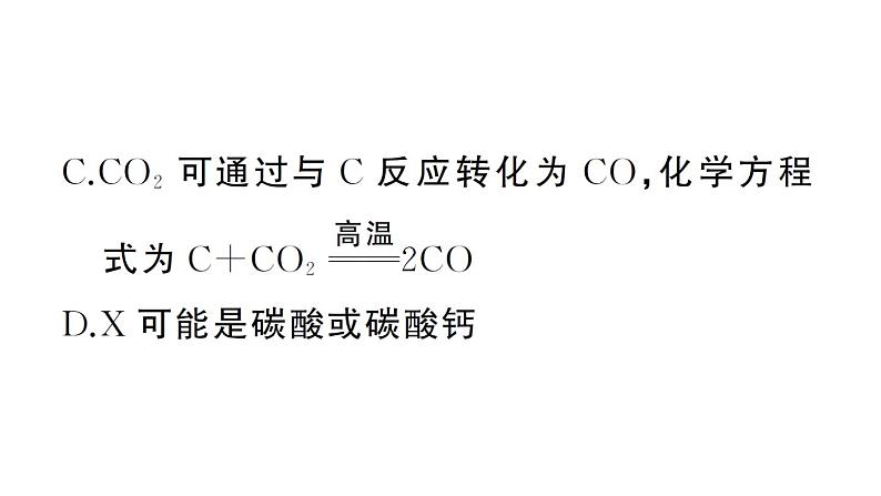 初中化学新人教版九年级上册期末大单元整合(二) 物质的转化与推断作业课件(2024秋)第4页