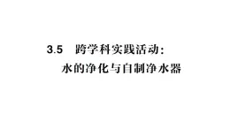 初中化学新科粤版九年级上册3.5 跨学科实践活动：水的净化与自制净水器作业课件2024秋