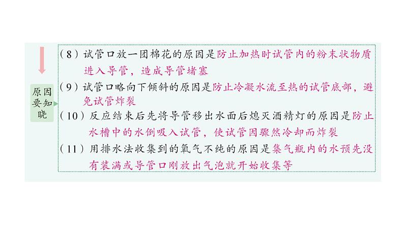 初中化学新人教版九年级上册第二单元课题3 制取氧气作业课件2024秋04