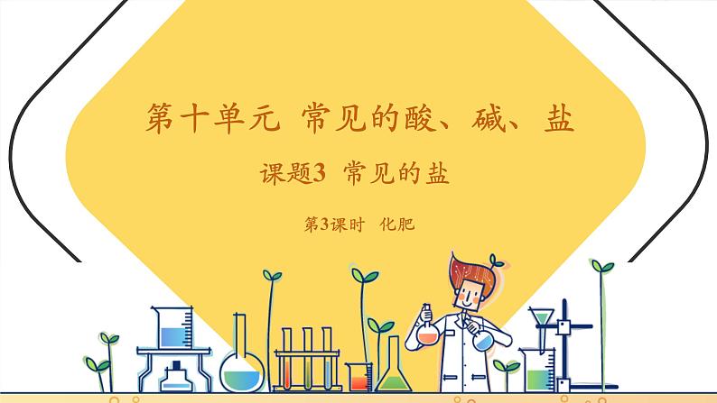 【新教材核心素养】人教版化学九年级下册第10单元课题3 常见的盐 第3课时 化肥(课件+教学设计)01