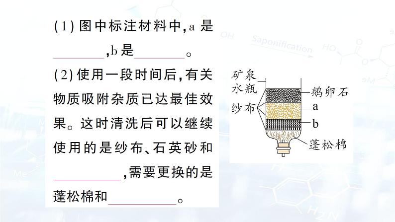 2024-2025人教版(2024)初中化学九年级上册 第四单元 跨学科实践活动3 水质检测及自制净水器课件第3页