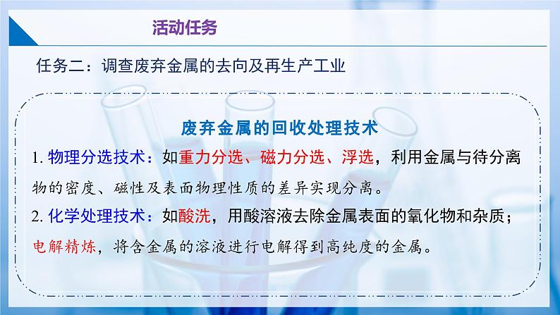 跨学科实践活动5 调查日常生活中的金属废弃物及其回收利用(同步课件) 第6页