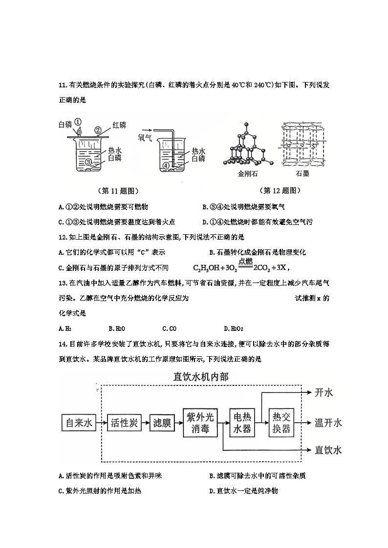 江苏省徐州市新沂市2024--2025学年九年级上学期期中抽测化学试题第3页