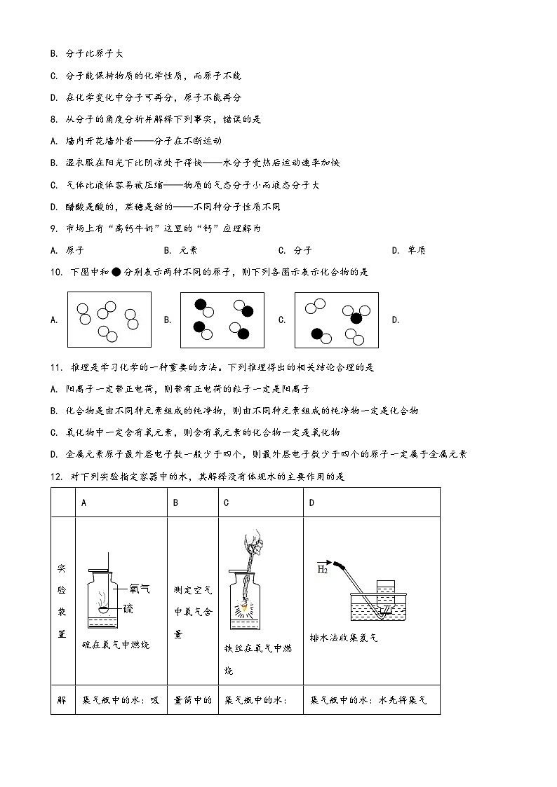 广东省茂名市电白区2022-2023学年九年级上学期期中化学试题(原卷版+解析)第2页