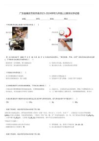 广东省肇庆市封开县2023-2024学年九年级(上)期末化学试卷(含解析)