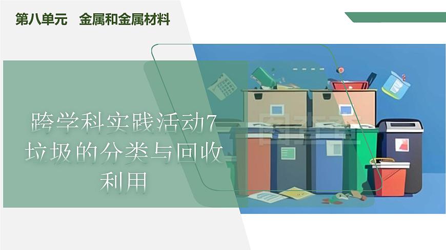 【核心素養(yǎng)】《跨學(xué)科實踐活動7垃圾的分類與回收利用》課件PPT第1頁