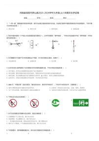 河南省信阳市罗山县2023-2024学年九年级(上)1月期末化学试卷(含解析)