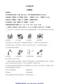 2024~2025学年安徽省淮北市第二中学等校九年级(上)12月联考(月考)化学试卷(含答案)