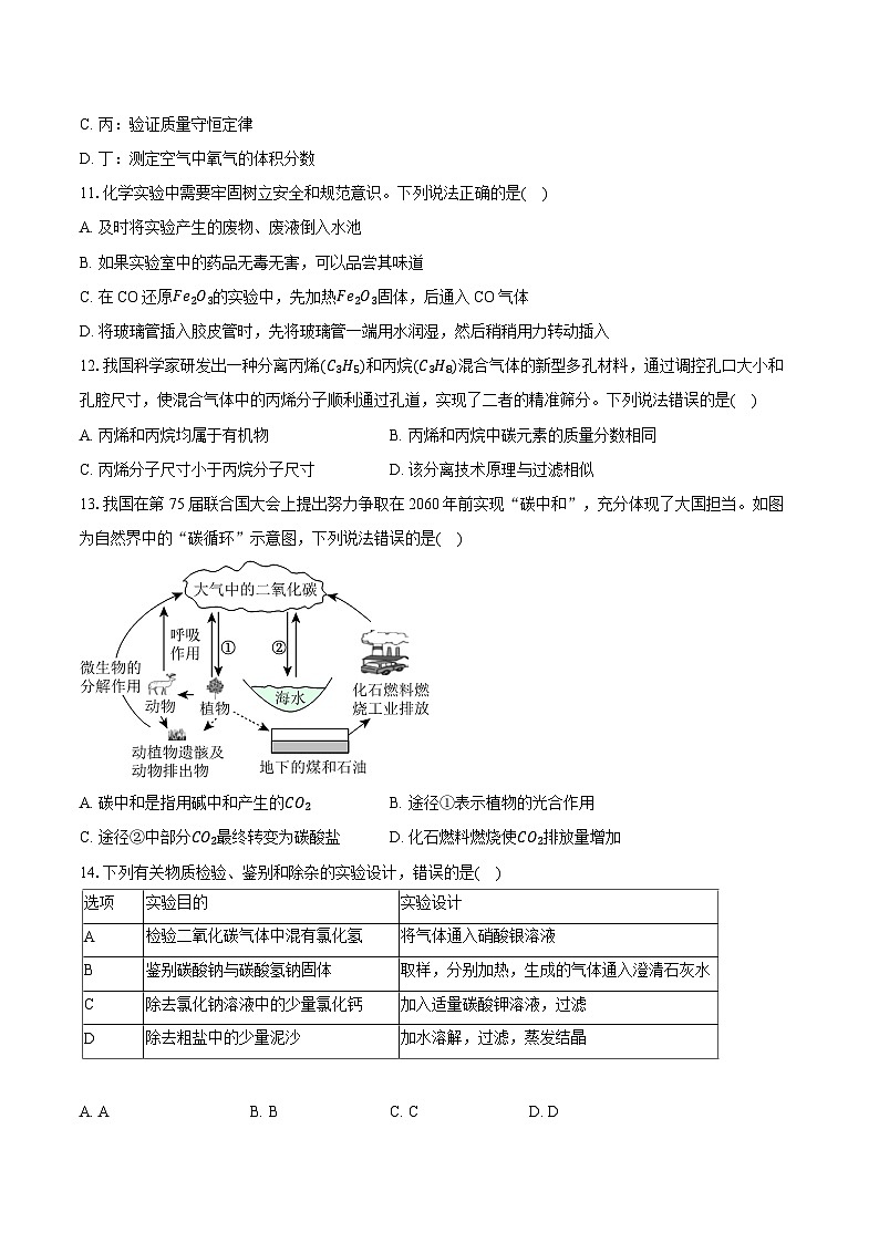 2024年山东省淄博市中考化学试卷(含详细答案解析)第3页