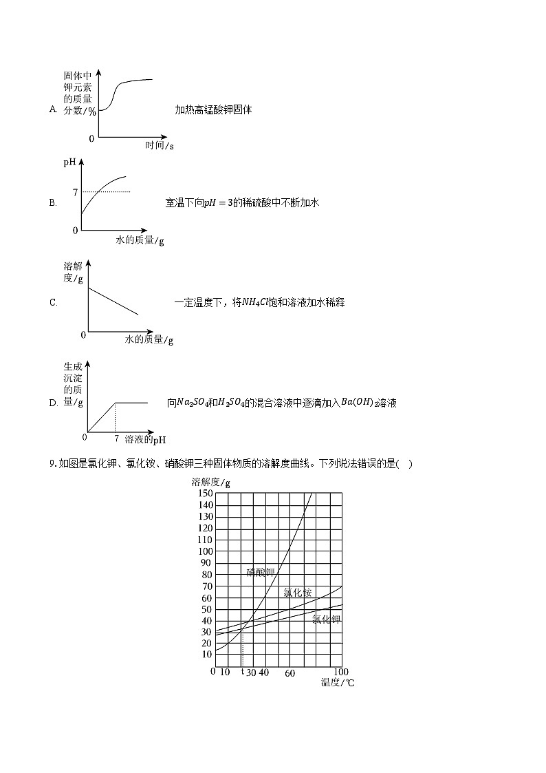 2024年黑龙江省大庆市中考化学试卷(含详细答案解析)第3页