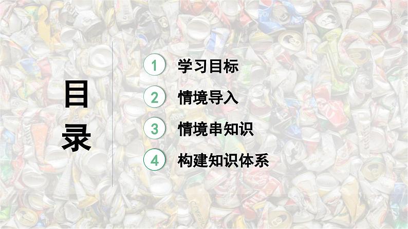 2025年中考化学一轮复习备考大单元复习 课件07: 金属和金属材料 主题情境-易拉罐之“来有影去有踪”第5页