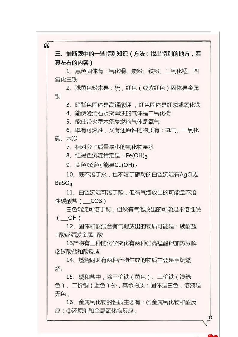 初中化学常考的基础知识点总结第2页