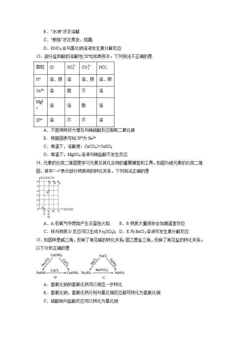 10.3 常见的盐(第2课时)(练习)第3页