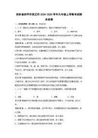 2024~2025学年吉林省四平市双辽市九年级上学期考试期末化学试卷（解析版）