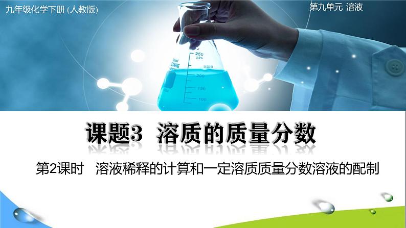 课题3 溶质的质量分数(第2课时)第1页