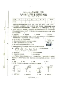 江西省赣州市于都县2024-2025学年九年级上学期1月期末考试化学试题