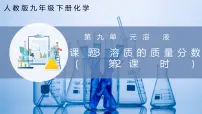 初中化学人教版（2024）九年级下册（2024）课题3 溶质的质量分数一等奖课件ppt