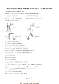 2024～2025学年黑龙江省绥化市海伦市八年级(上)期末化学试卷(含答案)