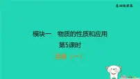 福建省2024中考化学1基础梳理篇模块一物质的性质和应用第5课时溶液一课后练本课件
