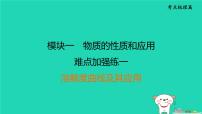 福建省2024中考化学1基础梳理篇模块一物质的性质和应用难点加强练一溶解度曲线及其应用课后练本课件