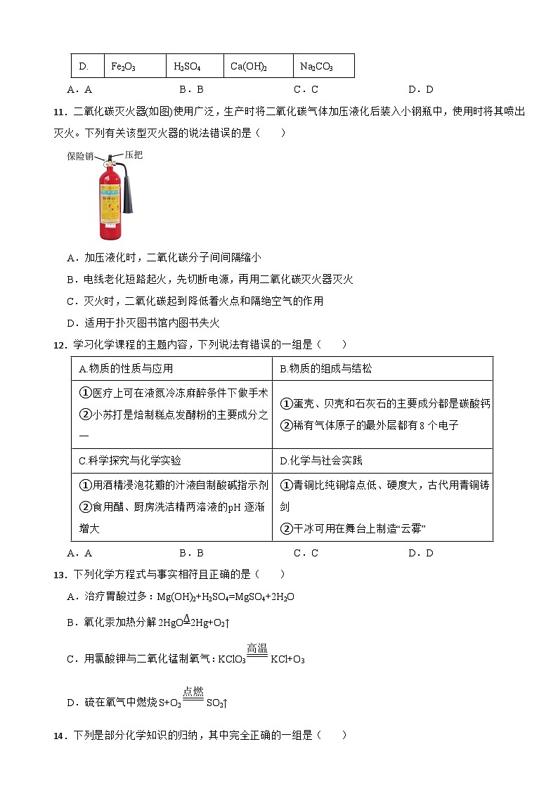 广东省肇庆市封开县2025年中考一模化学试题含答案第3页