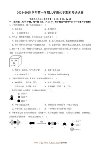 2024～2025学年甘肃省武威市十六中教育集团联片教研九年级上期末化学试卷(含答案)
