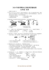 2024～2025学年四川省达州市通川区九年级上期末月考化学试卷(含答案)