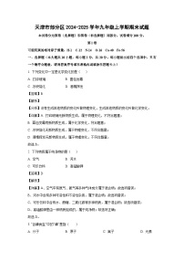天津市部分区2024-2025学年九年级(上)期末化学试卷（解析版）