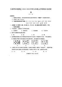 天津市滨海新区2024-2025学年九年级(上)期末考试（扫描版）化学试卷
