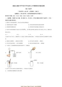 2024～2025学年福建省泉州市第五中学九年级上1月期末化学试卷(含答案)