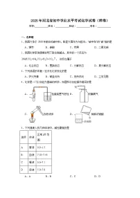 2025年河北省初中学业水平考试化学试卷（样卷）