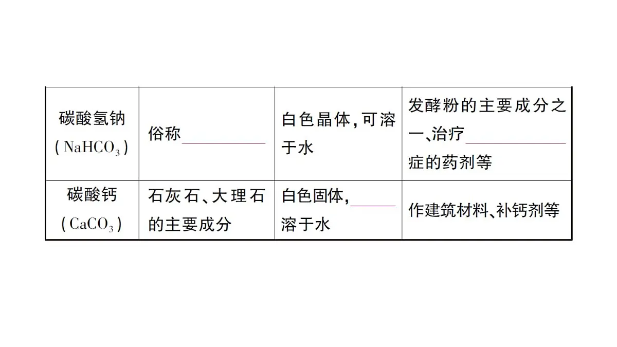 初中化学新人教版九年级下册第十单元课题3 常见的盐考点练习课件2025春第3页