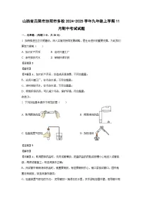 2024~2025学年山西省吕梁市汾阳市多校九年级上学期11月期中考试化学试卷(解析版)
