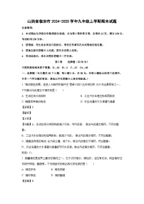 2024~2025学年山西省临汾市九年级上学期期末化学试卷（解析版）