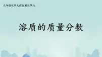 初中化学人教版（2024）九年级下册（2024）课题3 溶质的质量分数精品ppt课件