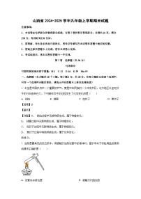 2024-2025学年山西省九年级上学期期末化学试卷（解析版）