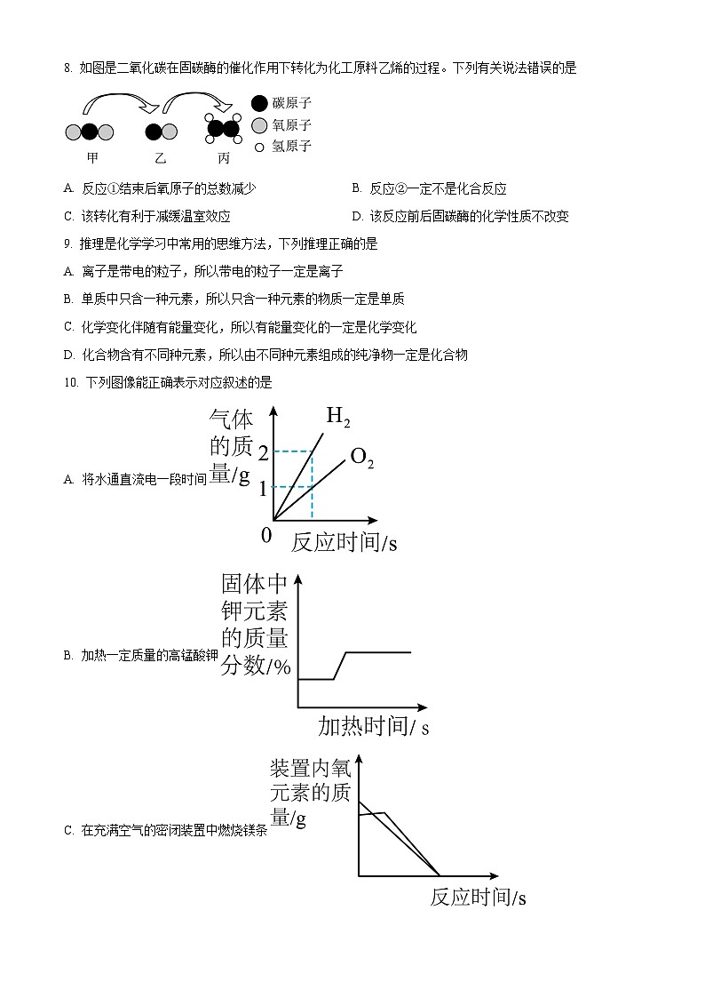 江西省吉安市吉水县2024-2025学年九年级上学期期末化学试题(原卷版+解析版)第2页