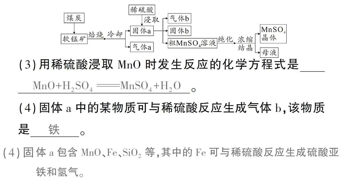 初中化学新科粤版九年级下册第八单元专题五 工艺流程图题作业课件2025春第4页